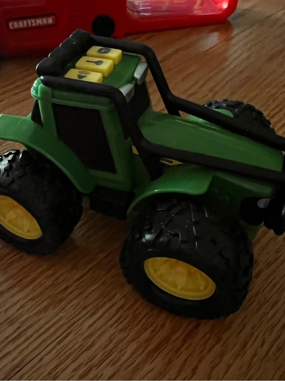 Toy Lot Craftsman Chainsaw John Deere Tractor Blue Pickup Truck All With Sound